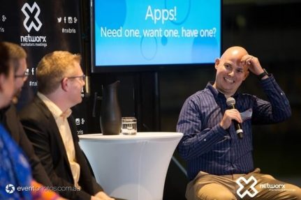 Hydric Media co-founder and CTO, Eoin McCarthy, presenting at the Networx Brisbane mobile apps event.