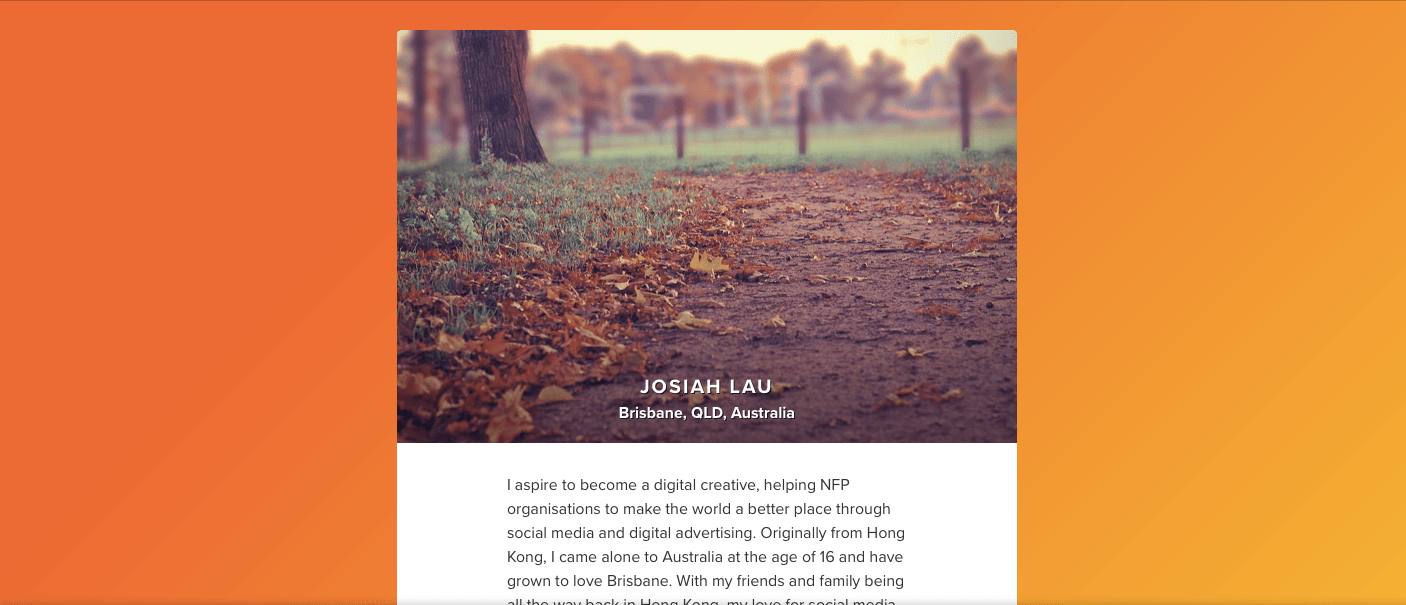 About.me blog for Digital Marketing Strategist, Josiah Lau