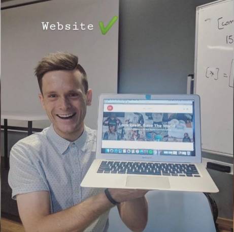 Digital Marketing Specialist, Lachlan Kirkwood, developing a Shoplify ecommerce store.