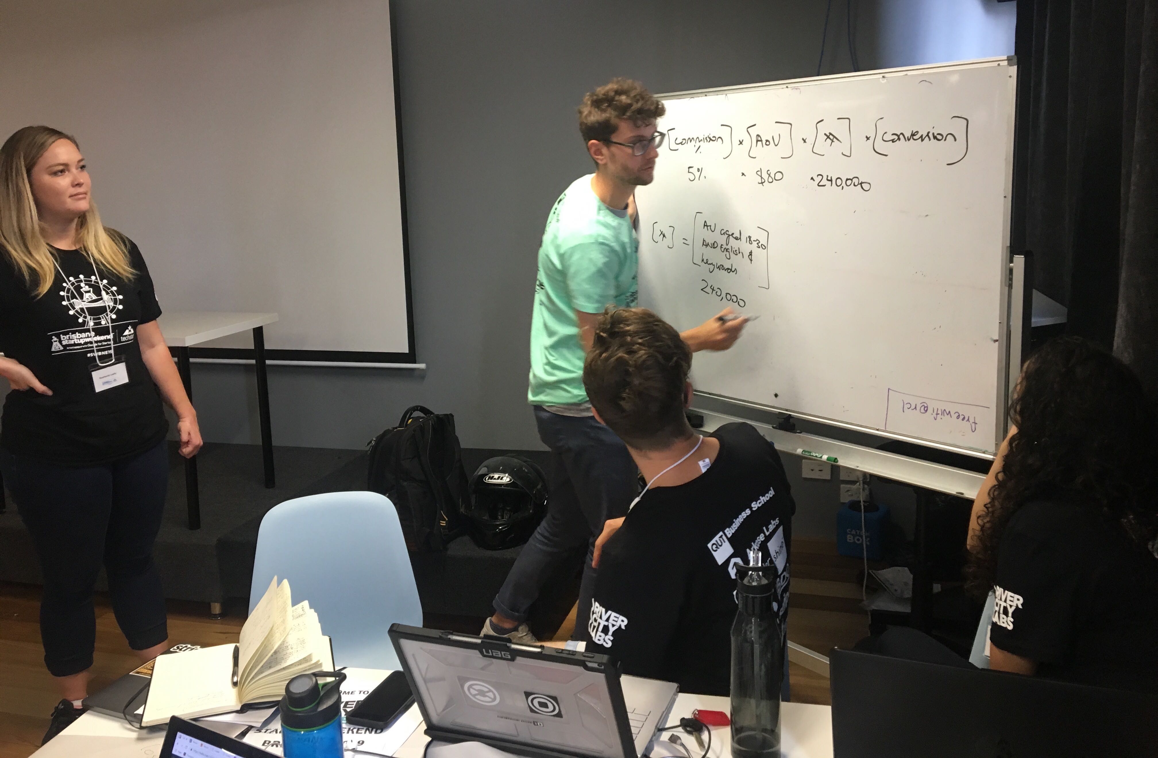 Strategy planning at the 2019 Brisbane Startup Weekend.