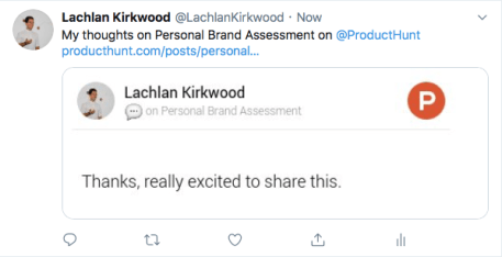 Product Hunt automated Twitter growth strategy.