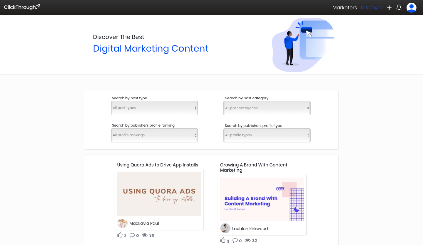 ClickThrough-Discover-Page